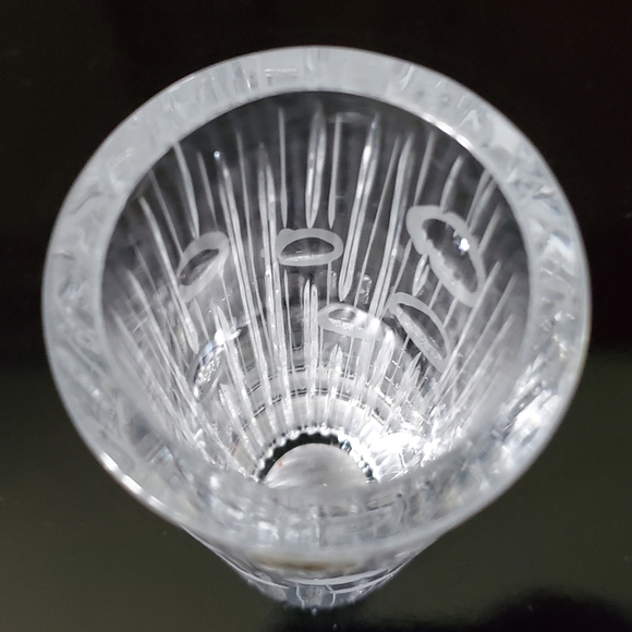 7" Crystal 24% Lead Abstract Design Rogaska Slatina Steklarska Sola Rocno Delo - Picture 5 of 11